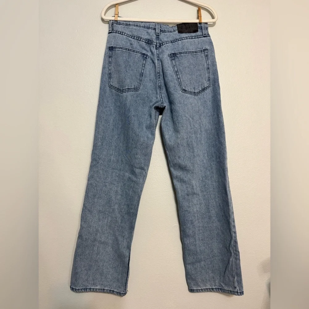 BDG Baggy Skate Fit Men’s Jeans - Size 28x30 Blue Embroidered dash / stitch